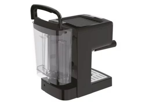 Кавоварка Krups ріжкова Opio 1.5л, мелена, ручний капучинатор, підігрів чашок, чорний