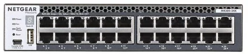 Комутатор NETGEAR M4300-24X (XSM4324CS) 24x10GE, 4xSFP+, керований L3 з можливістю стекування