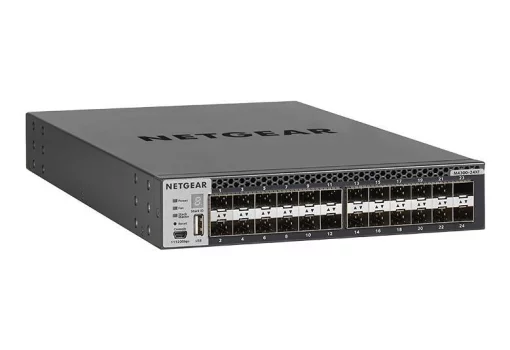 Комутатор NETGEAR M4300-24XF (XSM4324FS) 24xSFP+, 2x10GE combo, керований L3 з можливістю стекування
