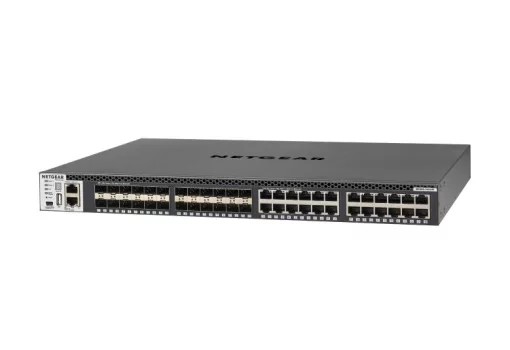 Комутатор NETGEAR M4300-24X24F (XSM4348S) 24xSFP+, 24x10GE, керований L3 з можливістю стекування
