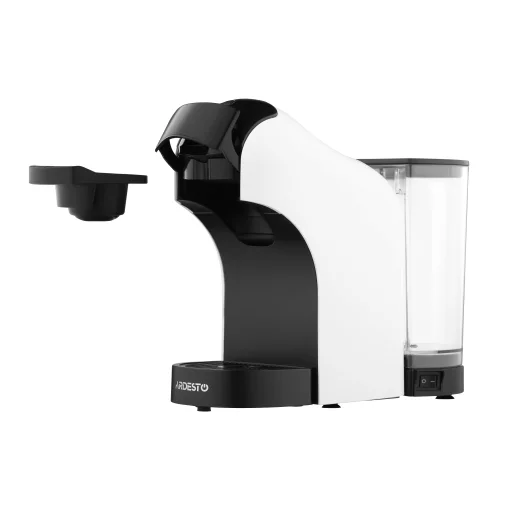 Кавоварка Ardesto  3 в 1, 0.9л, капсули Nespresso, Nescafe Dolce Gusto, мелена кава, сенсорне керування, білий