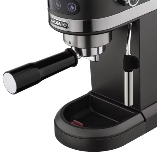 Кавоварка Ardesto  ріжкова 1.4л, мелена, ручний капучинатор, підігрів чашок, чорний