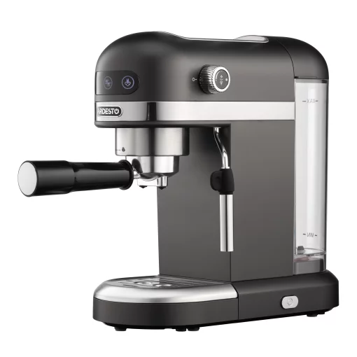 Кавоварка Ardesto  ріжкова 1.4л, мелена, ручний капучинатор, підігрів чашок, чорний