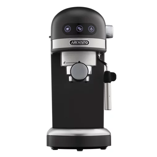 Кавоварка Ardesto  ріжкова 1.4л, мелена, ручний капучинатор, підігрів чашок, чорний