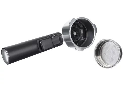 Кавоварка Ardesto ріжкова Steel Collection 1.6л, мелена, ручний капучинатор, сріблясто-чорний