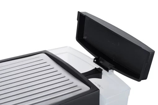 Кавоварка Ardesto ріжкова Steel Collection 1.6л, мелена, ручний капучинатор, сріблясто-чорний