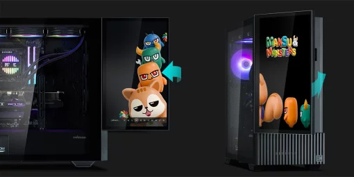 Корпус Zalman Z10 DS, без БЖ, 2xUSB3.0, 1хUSB Type-C, 2х120мм, 1x120мм ARGB, TG Side Panel, ATX, Monitor, чорний