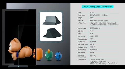Корпус Zalman Z10 DS, без БЖ, 2xUSB3.0, 1хUSB Type-C, 2х120мм, 1x120мм ARGB, TG Side Panel, ATX, Monitor, чорний
