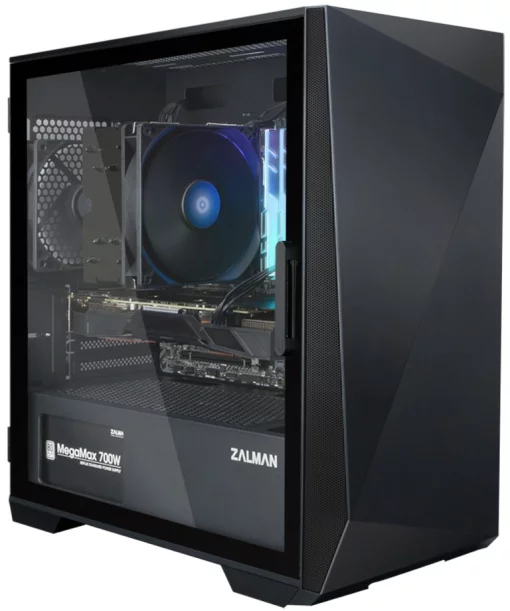 Корпус Zalman Z1 Iceberg без БЖ, 2xUSB3.0, 1xUSB2.0, 3x120мм, VGA 330мм, LCS ready, TG Side Panel, mATX, чорний