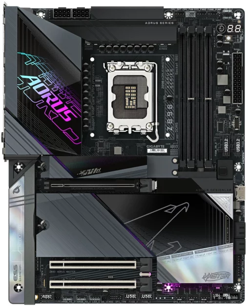 Материнська плата GIGABYTE Z890 AORUS MASTER s1851 Z890 4xDDR5 M.2 USB Type-C Wi-Fi BT ATX