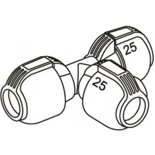 З'єднувач T-подібний Gardena 25мм