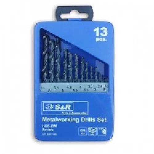 Набір свердел по металу S & R RM HSS 13 шт.
